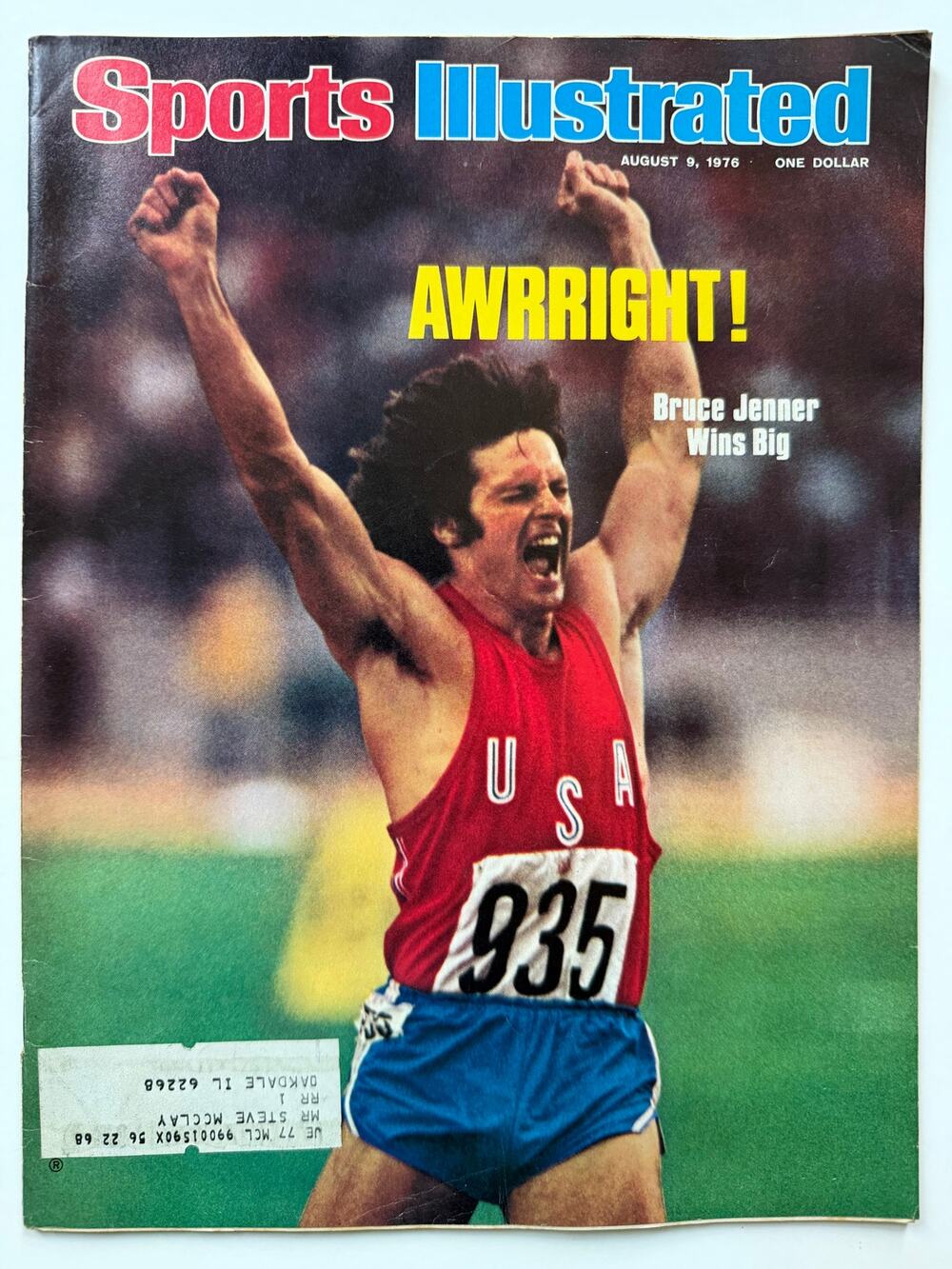 1976 Sports Illustrated Bruce Jenner Magazine Olympics Caitlyn Jenner Gold Medal